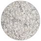 Radici USA Livigno Contemporary 7"10" Round Grey Area Rug, , large
