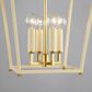 Hudson Valley Lighting Natick 12.5" 4-Light Lantern in Aged Brass and Soft Sand, , large