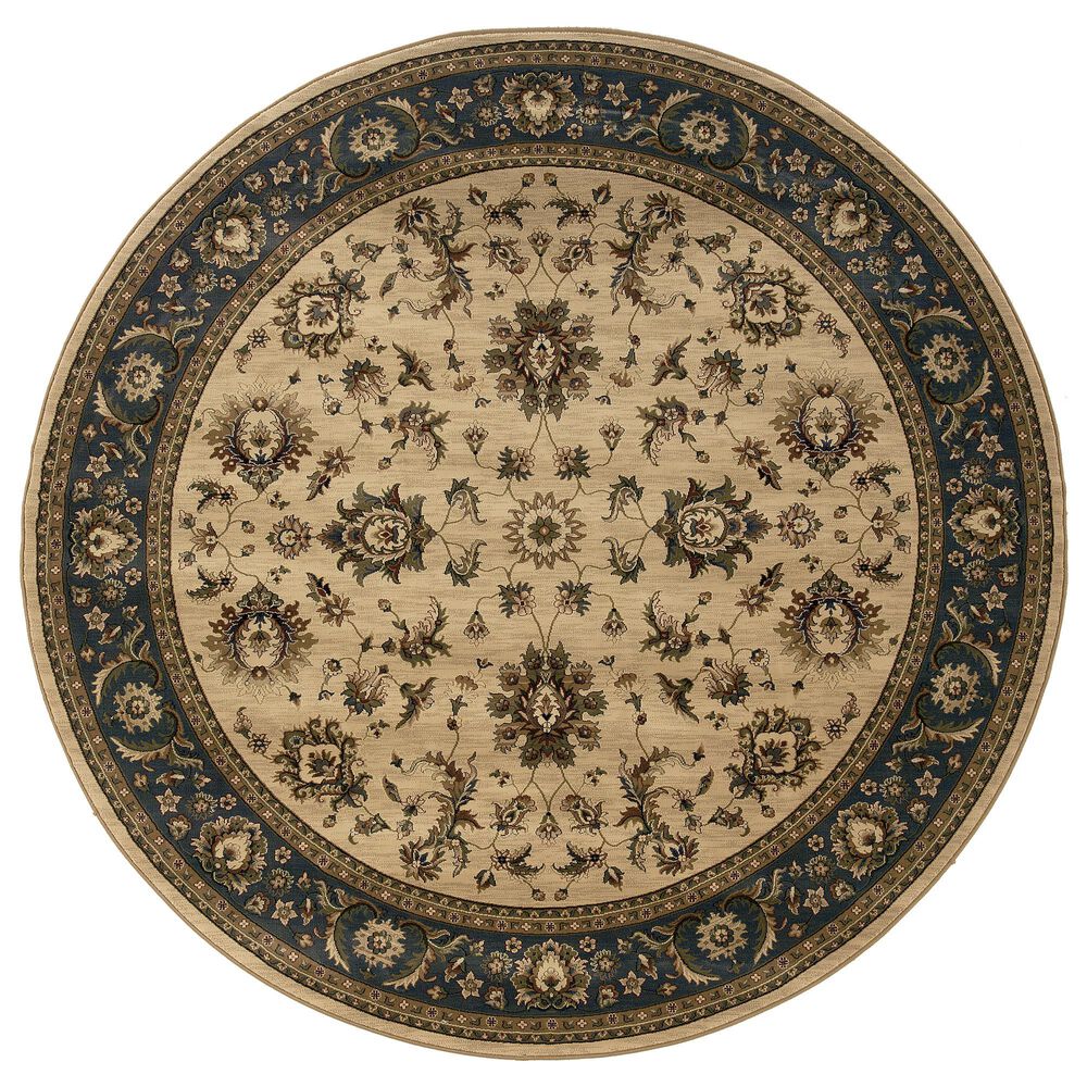 Oriental Weavers Ariana 311Z 8" Round Cream Area Rug, , large