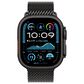 Apple Watch Ultra 2 GPS + Cellular 49mm Black Titanium Case with Black Titanium Milanese Loop - M, , large