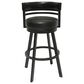 Delaware Dining Ambridge 26" Swivel Barstool in Pebblestone/Black, , large