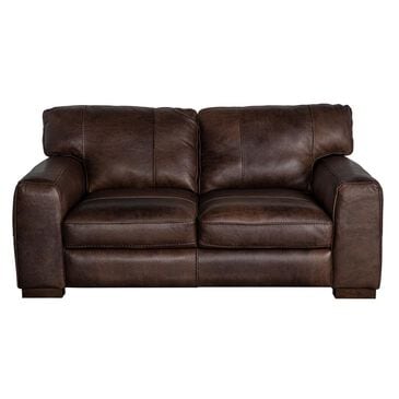 Softline Leather Loveseat in Madison Espresso, , large