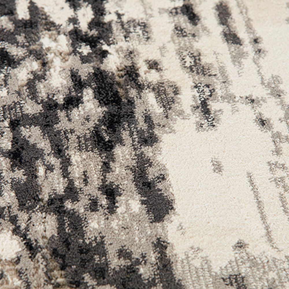 RIZZY Calabria Abstract 5&#39;3&quot; x 7&#39;6&quot; Neutral and Black Area Rug, , large