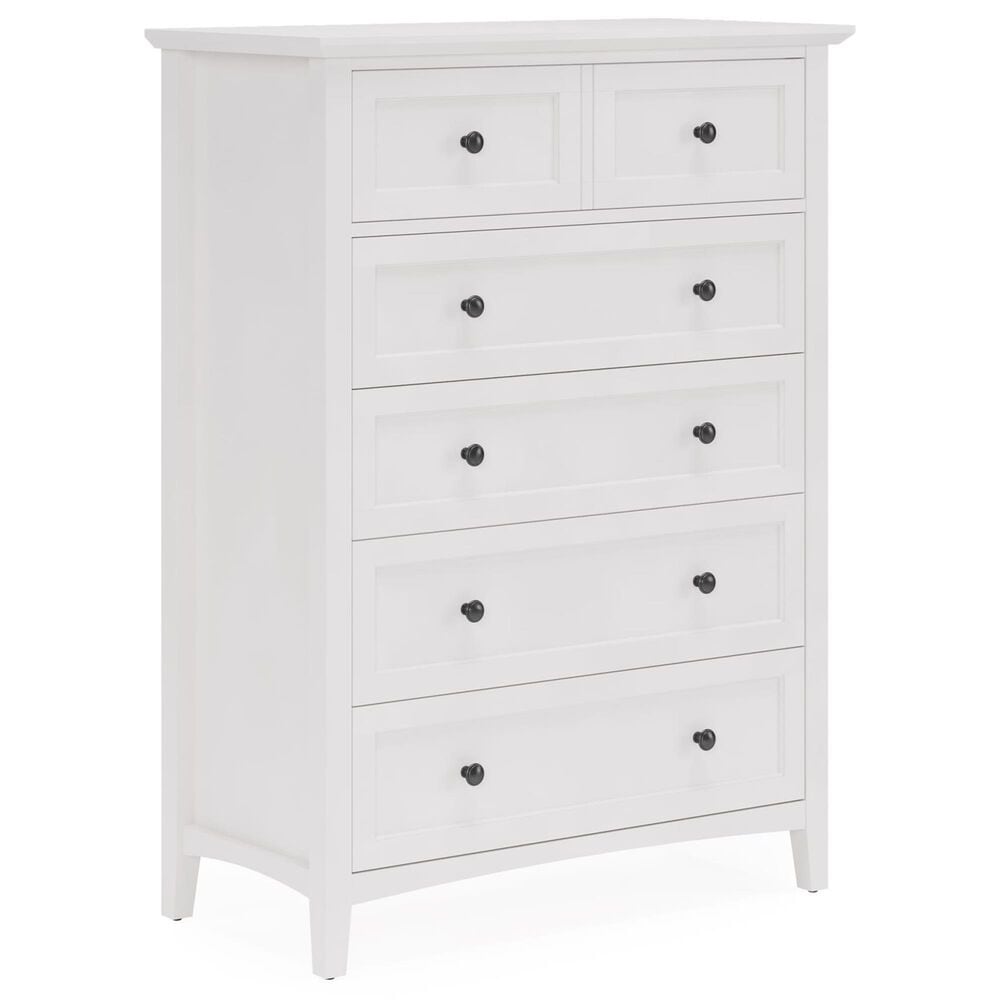 Urban Home Grace 5-Drawer Chest in Snowfall White, , large