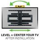 Sanus Full-Motion Wall Mount for 42" - 90" TVs with 6" HDMI Cable and 4-Outlet Surge Protector Power Strip in Black, , large