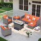 HOMLUX 6-Piece Outdoor Furniture Set in Orange, , large