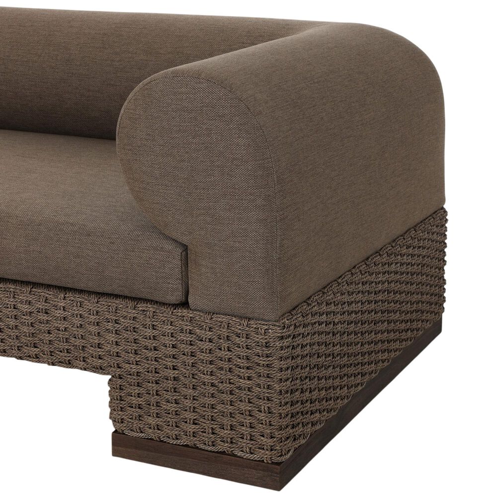 Four Hands Joss Outdoor Sofa in Ellor Brown, , large