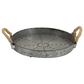 Maple and Jade Metal Tray in Grey, , large