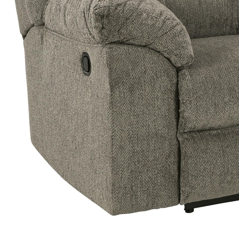 Ashley Alphons Manual Reclining Loveseat in Putty, , large