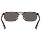 Rayban Glasses Sunglasses with Dark Grey Lenses and Metal Frame in Polished Black, , large