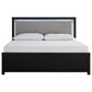 Ashley Maeling 5 Piece King Panel Bedroom Set in Matte Black, , large