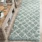 Safavieh Dallas Shag SGD258C-212 2"3" x 12" Seafoam/Ivory Runner, , large