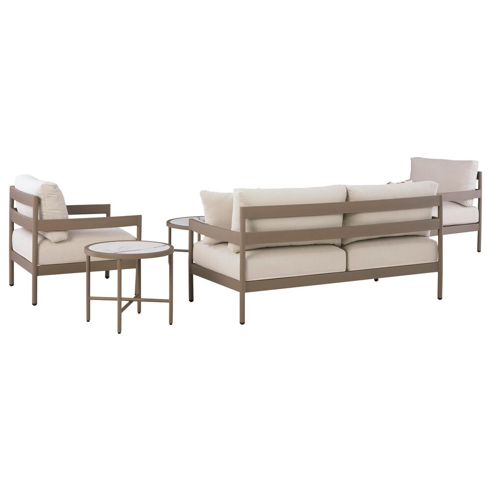 Ashley Bluff Trail 5-Piece Patio Conversation Set in Beige, , large