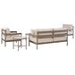 Ashley Bluff Trail 5-Piece Patio Conversation Set in Beige, , large