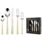 Gifts Plus 20-Piece Cetara Flatware Set with Gold Trimmed in Stainless Steel, , large