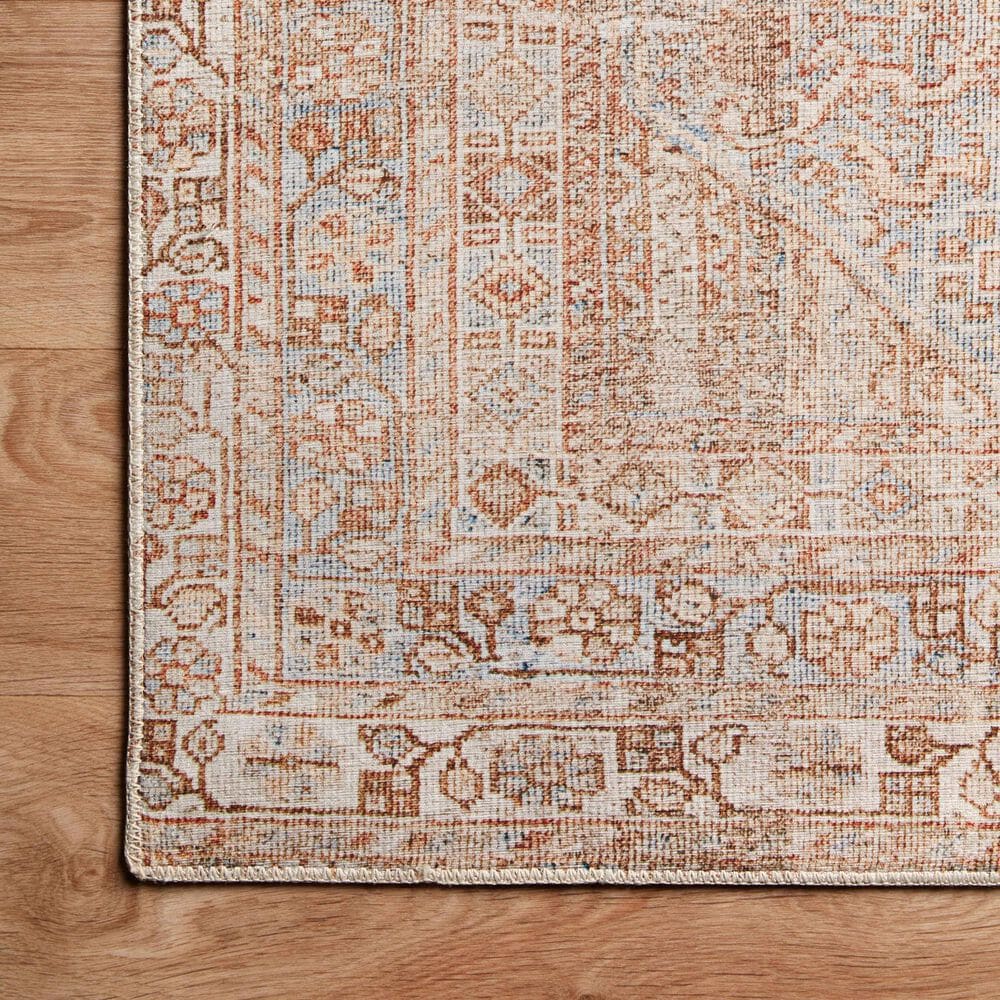 Chris Loves Julia x Loloi Jules 2&#39;6&quot; x 12&#39; Tangerine and Mist Runner, , large