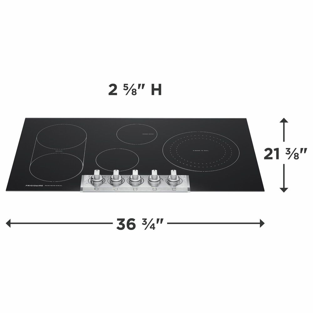 Frigidaire Professional Professional 2-Piece Kitchen Package with 30" Microwave Combination Wall Oven and 36" Electric Cooktop in Stainless Steel, , large