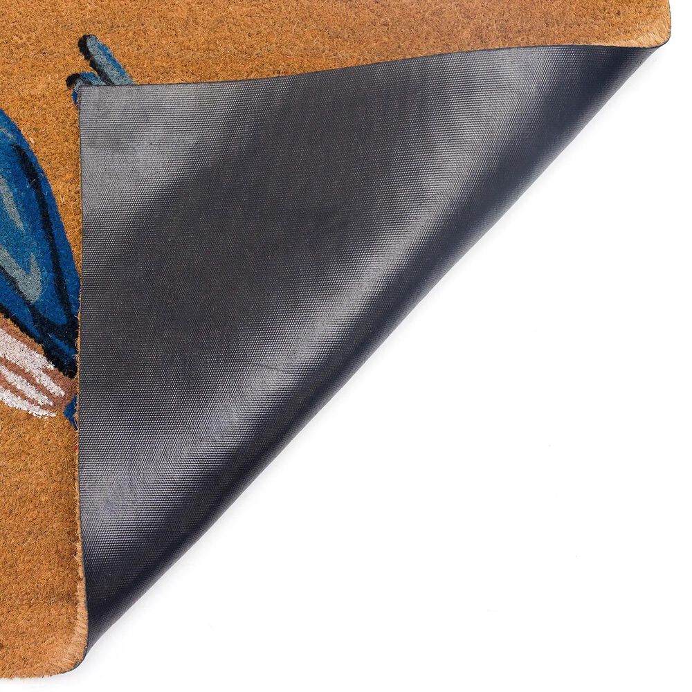 Trans-Ocean Import Natura Blue Birds 2&#39; x 3&#39; Natural and Blue Door Mat, , large