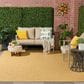 Nourison Positano 7" x 10" Yellow Indoor/Outdoor Area Rug, , large