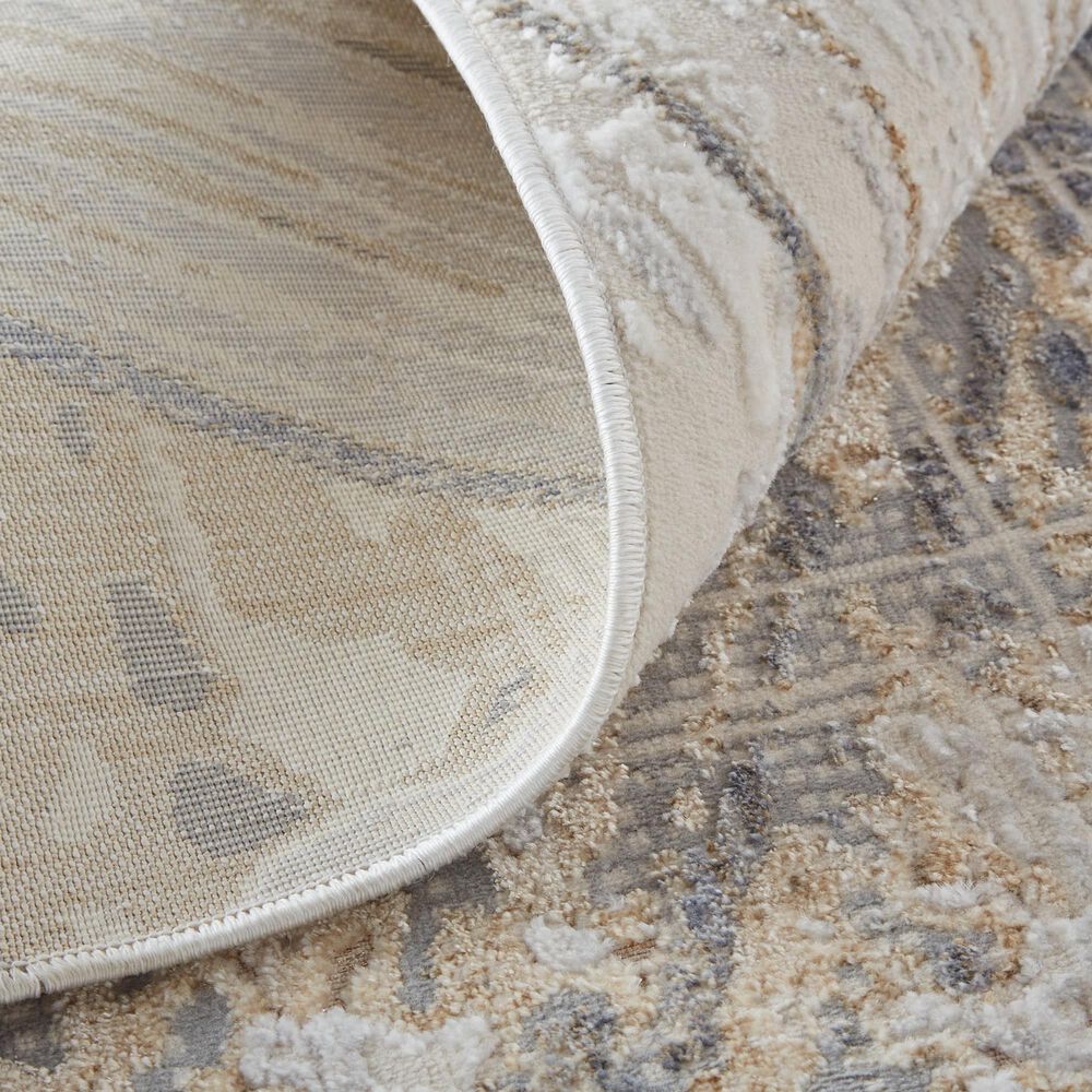 Feizy Laina 5&#39; x 7&#39;10&quot; Gray and Beige Area Rug, , large