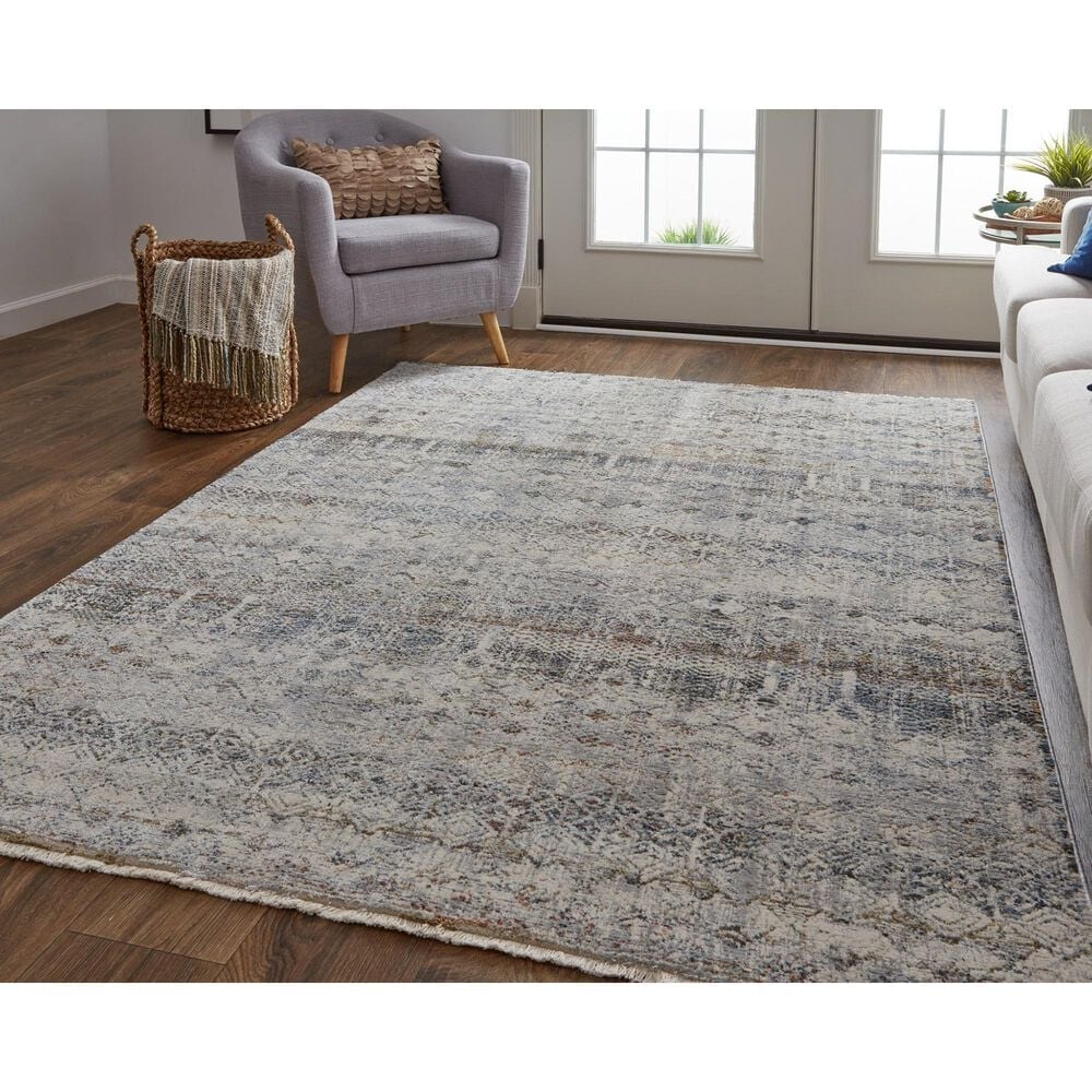 Feizy Kaia 3&#39; x 5&#39; Gray Area Rug, , large