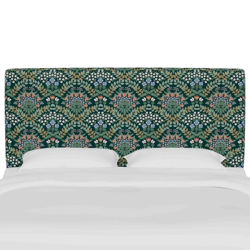 Skyline Furniture Elly King Headboard in Bramble Emerald, , large