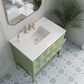 James Martin Vanities Emmeline 36" Single Vanity, Pistachio w/ 3 CM Parisien Bleu Top, , large