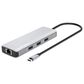 Manhattan USB-C PD 9-In-1 HDMI 4K Docking Station/Multiport Hub in Space Gray, , large