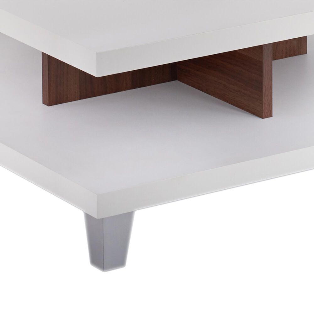Furniture of America Humphrey Storage Coffee table in White, , large