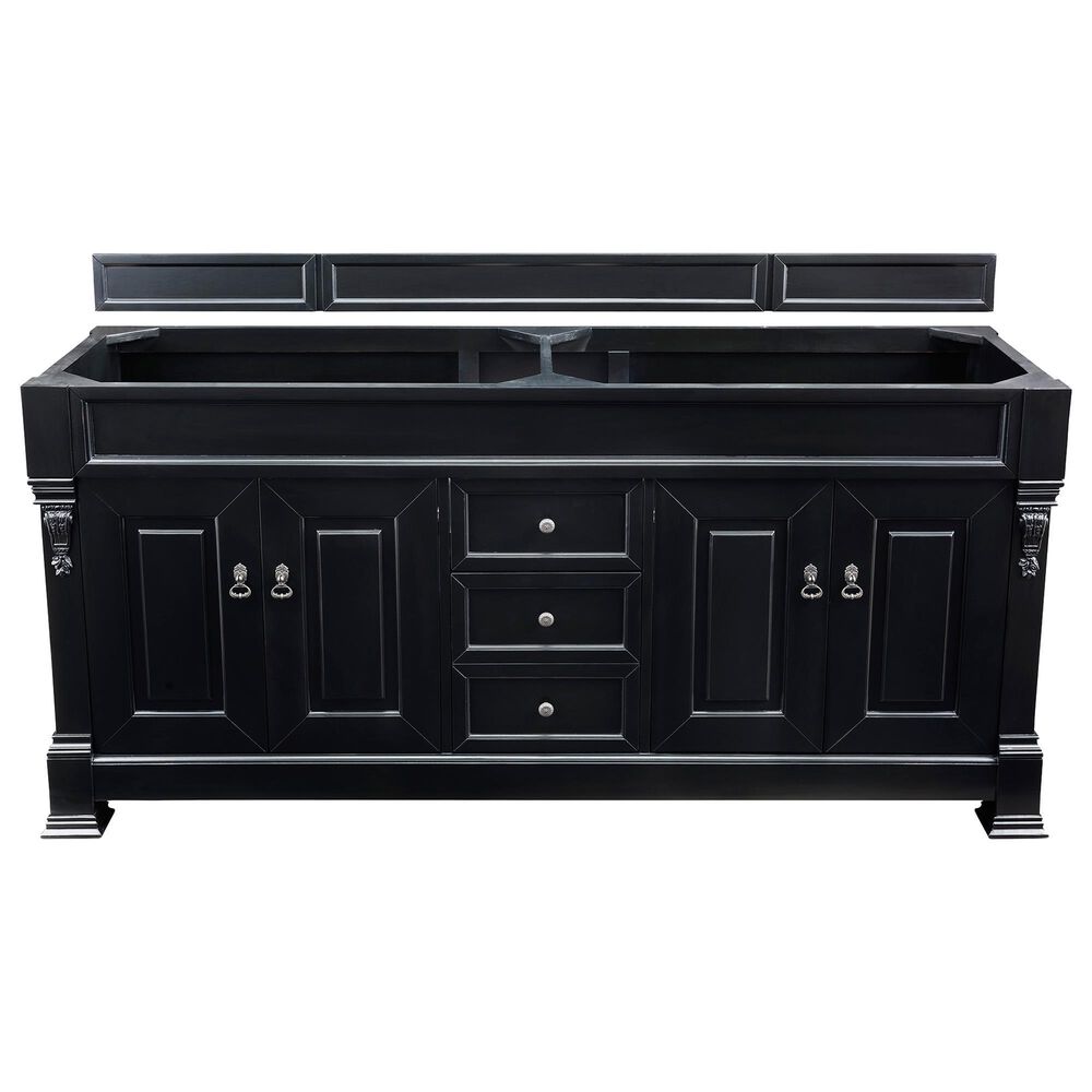 James Martin Vanities Brookfield 72" Double Vanity Cabinet in Antique Black, , large