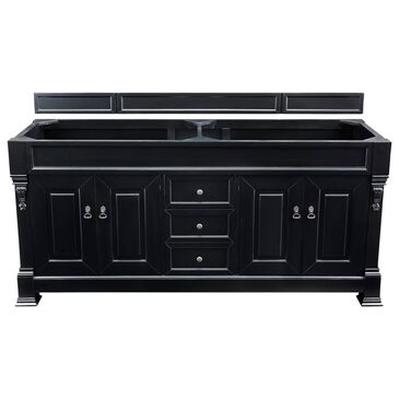 James Martin Vanities Brookfield 72" Double Vanity Cabinet in Antique Black, , large