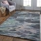 Feizy Amira 3"6" x 5"6" Green and Blue Area Rug, , large