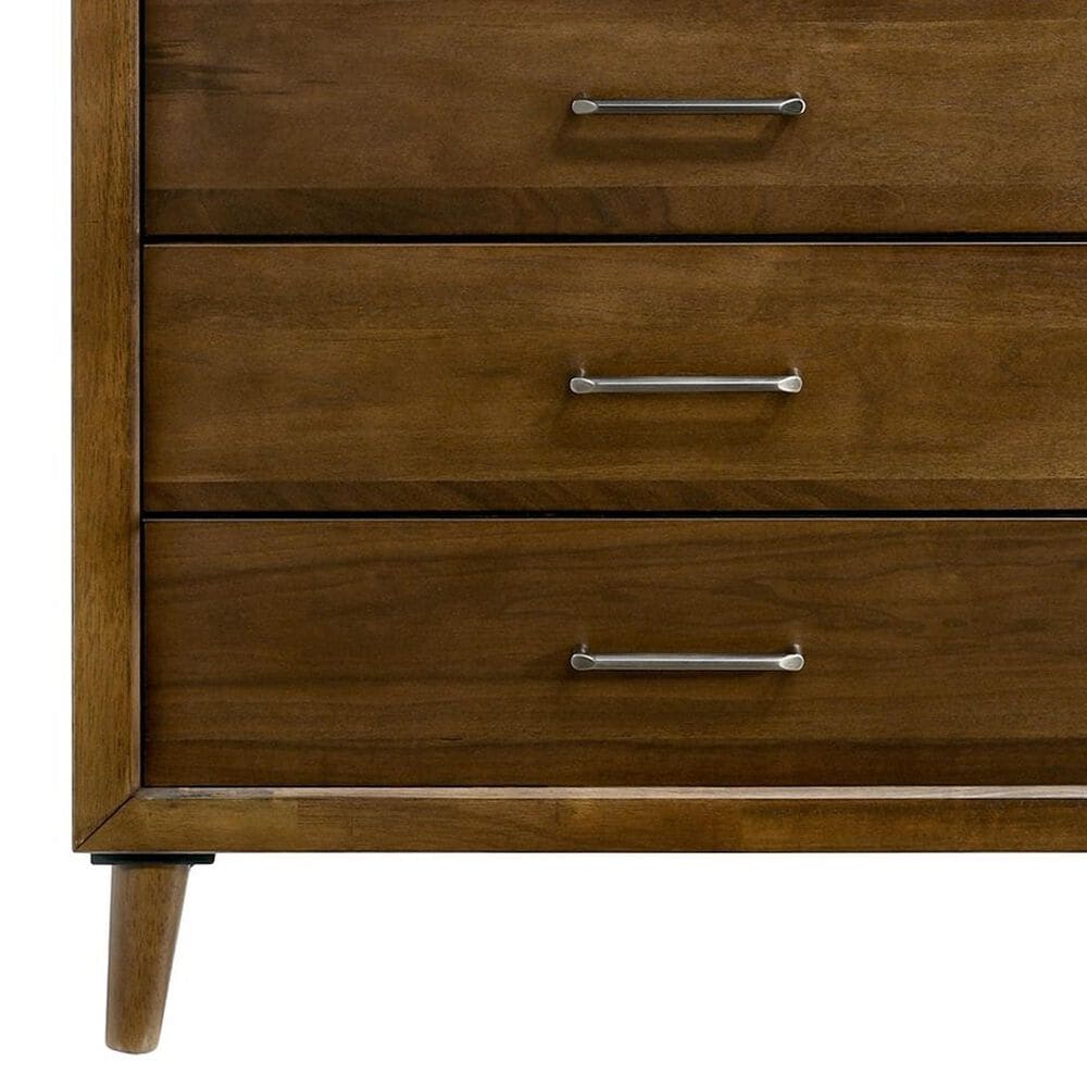 Mayberry Hill Malibu 5 Piece Full Bedroom Set in Walnut, , large