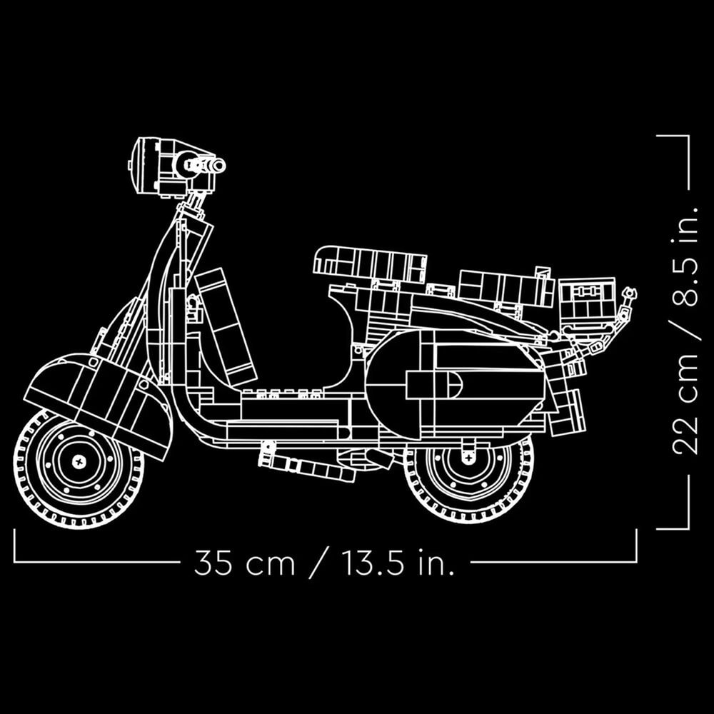 LEGO Vespa 125 Scooter Building Set in Pastel Blue, , large