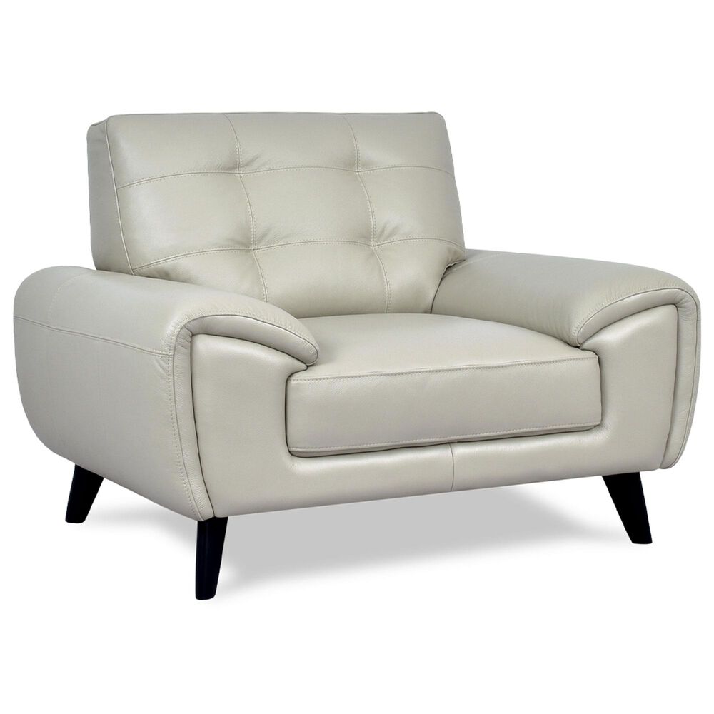 Chateau d'Ax Stationary Leather Sofa and Chair Set in Beige, , large