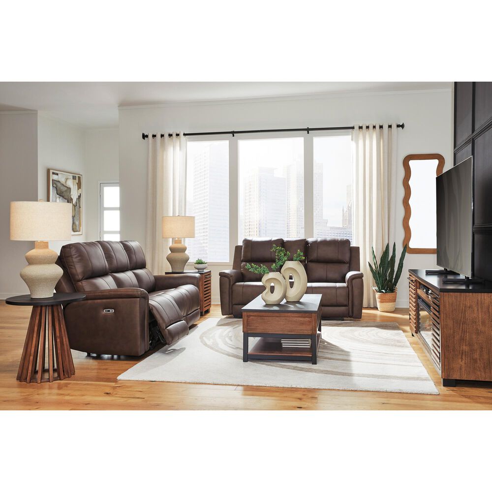 Ashley Bleckley Power Reclining Loveseat in Espresso, , large