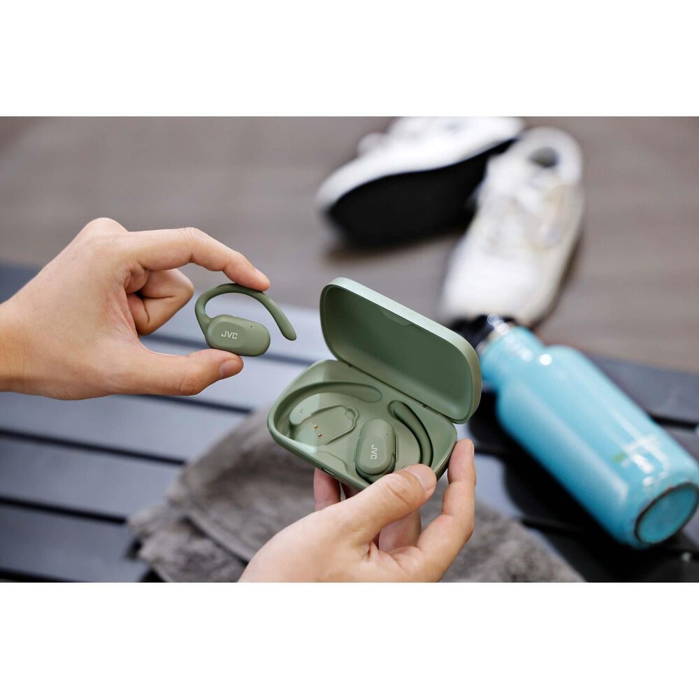 JVC Nearphones Open-Ear True Wireless Earbuds in Green, , large