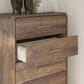 Ashley Fortlorn 5-Drawer Chest in Walnut Brown, , large