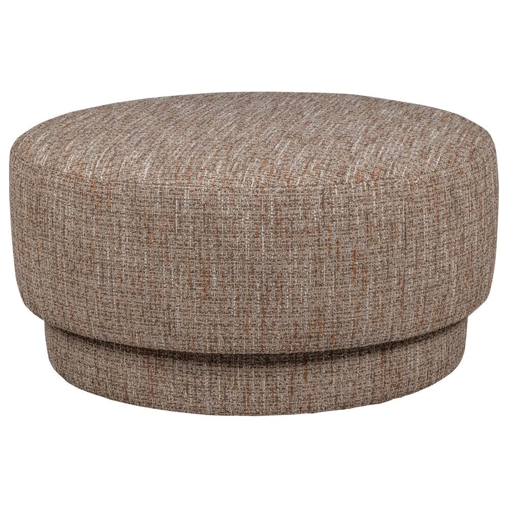Huntington House 36" Mushroom Ottoman in Textured Neutral, , large