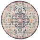 Safavieh Madison MAD447B 5" Round Beige and Black Area Rug, , large