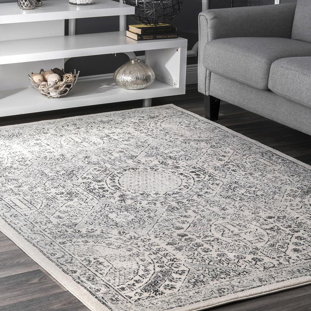nuLOOM Bodrum RZBD30A8010 8' x 10' Grey Area Rug Nebraska Furniture Mart