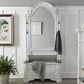 Belle Furnishings Magnolia Manor Hall Tree in Antique White and Weathered Brown, , large