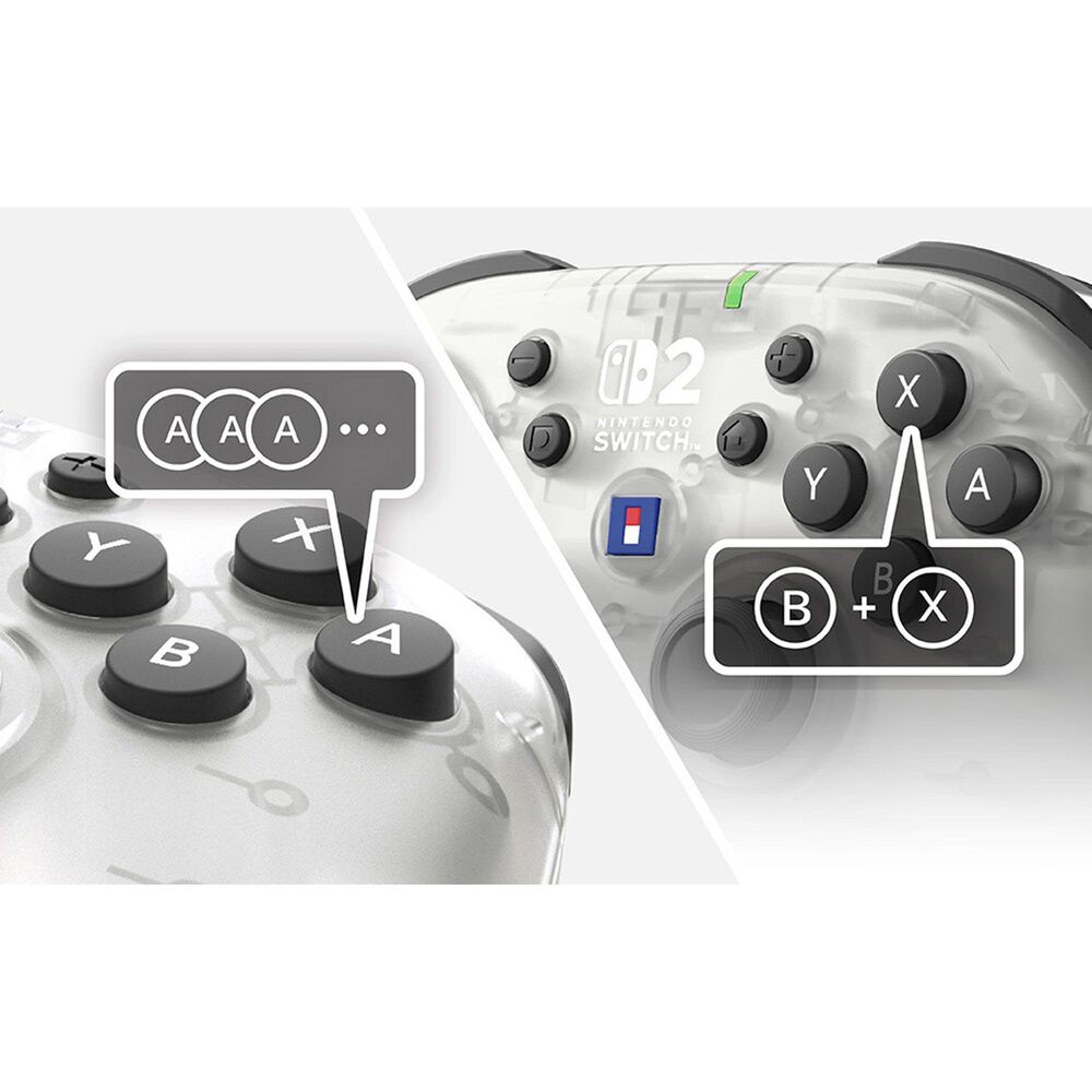 Hori Horipad Turbo (Frost) Wireless Controller for Nintendo Switch 2 in Multicolor, , large
