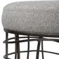 Uttermost Carnival Accent Stool in Burnished Silver, , large