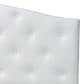 Baxton Studio Myra Queen Headboard with White Upholstered in Black, , large
