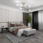 Maple and Jade Modern Storage Bench in Grey, , large