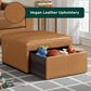 Lifestyle Solutions Hailey Storage Ottoman in Camel, , large