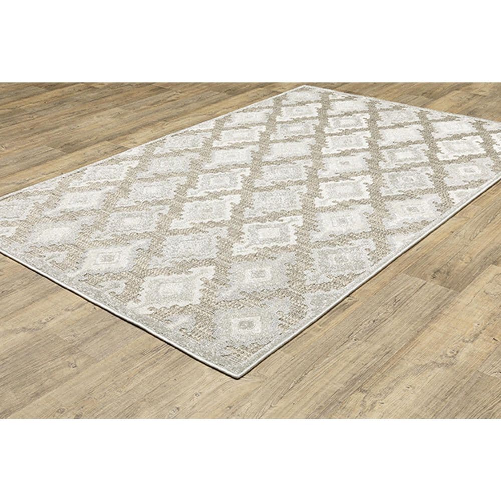 Oriental Weavers Tangier TAN08 6&#39;7&quot; x 9&#39;6&quot; Beige Area Rug, , large