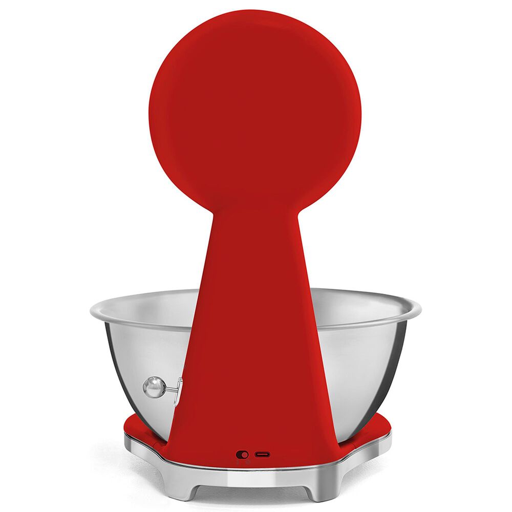 SMEG 50&#39;s Retro Style Kitchen Scale in Red and Chrome, , large