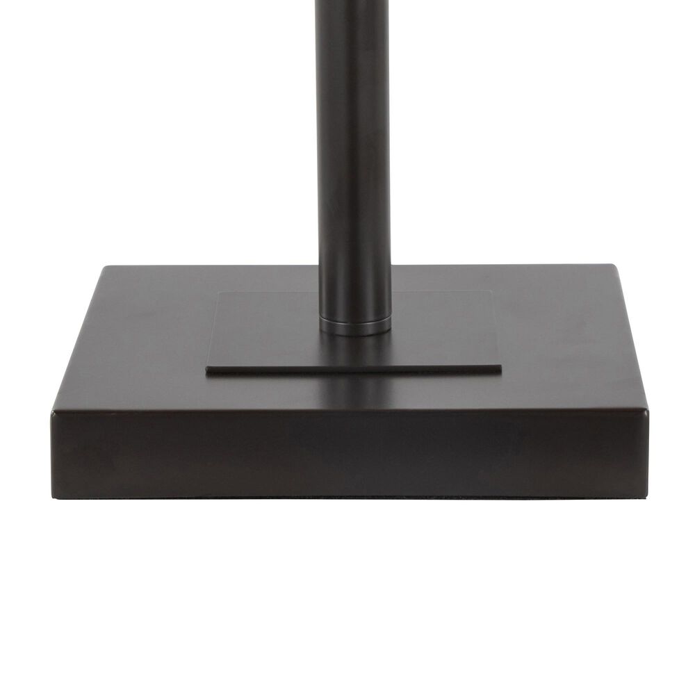 LumiSource Ren Floor Lamp with Green Glass Shade in Oil Rubbed Bronze, , large